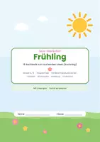 Vorschau - Arbeitsblätter - Fruehling_Lese-Werkstatt_Sachtexte - Deckblatt