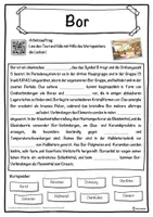 Vorschau - Unterrichtsreihen - Bor Lückentext mit Wortspeicher Hörverstehen und Suchsel - Seite 1