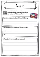 Vorschau - Unterrichtsreihen - Neon Lückentext mit Wortspeicher Hörverstehen und Suchsel - Seite 3