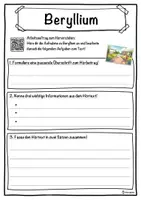 Vorschau - Unterrichtsreihen - Beryllium Lückentext mit Wortspeicher Hörverstehen und Suchsel - Seite 3