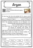 Vorschau - Unterrichtsreihen - Argon Lückentext mit Wortspeicher Hörverstehen und Suchsel - Seite 1