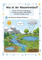 Vorschau - Arbeitsblätter - Alles rund um den Wasserkreislauf – Wissens- & Mitmachheft (Kindergarten – 2. Klasse) - Seite 1
