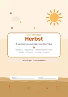 Vorschau - Arbeitsblätter - Herbst_Lese-Werkstatt_Sachtexte - Deckblatt