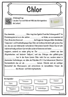 Vorschau - Unterrichtsreihen - Chlor Lückentext mit Wortspeicher Hörverstehen und Suchsel - Seite 1