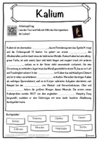 Vorschau - Unterrichtsreihen - Kalium Lückentext mit Wortspeicher Hörverstehen und Suchsel - Seite 1