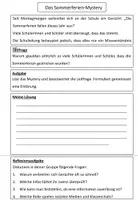 Vorschau - Arbeitsblätter - Sommerferien-Mystery (editierbar) - Seite 3