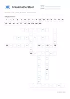 Vorschau - Arbeitsblätter - Kreuzmatherätsel - Addition, Subtraktion - Zahlenraum 1-200 - Deckblatt