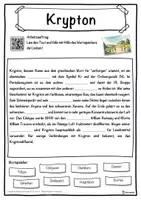 Vorschau - Unterrichtsreihen - Krypton Lückentext mit Wortspeicher Hörverstehen und Suchsel - Seite 1