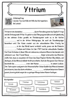 Vorschau - Unterrichtsreihen - Yttrium Lückentext mit Wortspeicher Hörverstehen und Suchsel - Seite 1