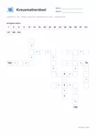 Vorschau - Arbeitsblätter - Kreuzmatherätsel - Grundrechenarten - Zahlenraum 1-200 - Seite 2