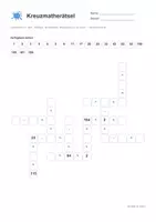 Vorschau - Arbeitsblätter - Kreuzmatherätsel - Grundrechenarten - Zahlenraum 1-200 - Seite 3