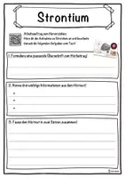 Vorschau - Unterrichtsreihen - Strontium Lückentext mit Wortspeicher Hörverstehen und Suchsel - Seite 3