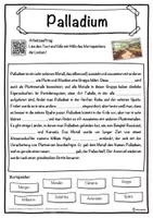 Vorschau - Unterrichtsreihen - Palladium Lückentext mit Wortspeicher Hörverstehen und Suchsel - Seite 1