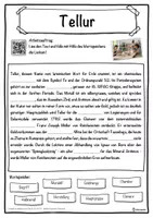 Vorschau - Unterrichtsreihen - Tellur Lückentext mit Wortspeicher Hörverstehen und Suchsel - Seite 1