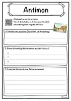 Vorschau - Unterrichtsreihen - Antimon Lückentext mit Wortspeicher Hörverstehen und Suchsel - Seite 3