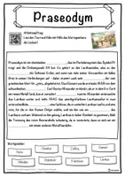 Vorschau - Unterrichtsreihen - Praseodym Lückentext mit Wortspeicher Hörverstehen und Suchsel - Seite 1