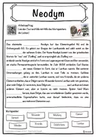 Vorschau - Unterrichtsreihen - Neodym Lückentext mit Wortspeicher Hörverstehen und Suchsel - Seite 1