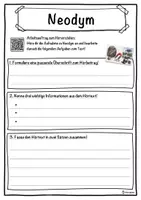 Vorschau - Unterrichtsreihen - Neodym Lückentext mit Wortspeicher Hörverstehen und Suchsel - Seite 3
