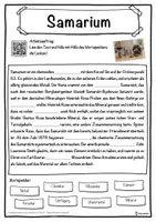 Vorschau - Unterrichtsreihen - Samarium Lückentext mit Wortspeicher Hörverstehen und Suchsel - Seite 1