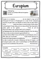 Vorschau - Unterrichtsreihen - Europium Lückentext mit Wortspeicher Hörverstehen und Suchsel - Seite 1