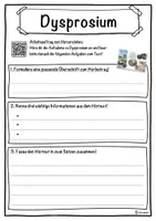 Vorschau - Unterrichtsreihen - Dysprosium Lückentext mit Wortspeicher Hörverstehen und Suchsel - Seite 3
