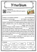 Vorschau - Unterrichtsreihen - Ytterbium Lückentext mit Wortspeicher Hörverstehen und Suchsel - Seite 1