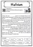 Vorschau - Unterrichtsreihen - Hafnium Lückentext mit Wortspeicher Hörverstehen und Suchsel - Seite 1
