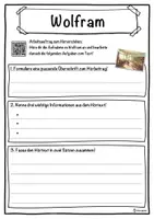 Vorschau - Unterrichtsreihen - Wolfram Lückentext mit Wortspeicher Hörverstehen und Suchsel - Seite 3