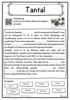 Vorschau - Unterrichtsreihen - Tantal Lückentext mit Wortspeicher Hörverstehen und Suchsel - Seite 1
