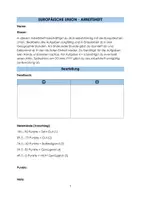 Vorschau - Stundenentwürfe - Arbeitsheft EU / Europa / Europäische Union - Seite 1