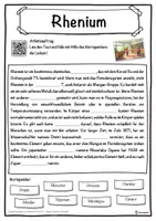 Vorschau - Unterrichtsreihen - Rhenium Lückentext mit Wortspeicher Hörverstehen und Suchsel - Seite 1