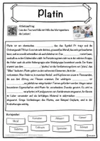 Vorschau - Unterrichtsreihen - Platin Lückentext mit Wortspeicher Hörverstehen und Suchsel - Seite 1