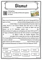 Vorschau - Unterrichtsreihen - Bismut Lückentext mit Wortspeicher Hörverstehen und Suchsel - Seite 1
