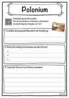 Vorschau - Unterrichtsreihen - Polonium Lückentext mit Wortspeicher Hörverstehen und Suchsel - Seite 3