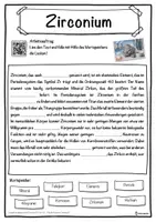 Vorschau - Unterrichtsreihen - Zirconium Lückentext mit Wortspeicher Hörverstehen und Suchsel - Seite 1
