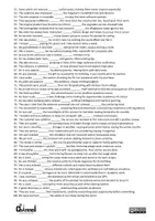 Aperçu - Feuilles d'exercices - 100 ADJECTIVES WITH PREPOSITIONS – Worksheet - Page 2