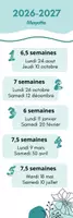 Aperçu - Outils du professeur - Marque pages périodes scolaires 2026-2027 Mayotte - Page de couverture