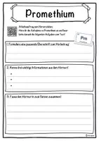 Vorschau - Unterrichtsreihen - Promethium Lückentext mit Wortspeicher Hörverstehen und Suchsel - Seite 3