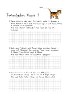 Vorschau - Arbeitsblätter - Textaufgaben Klasse 1 (3) - Deckblatt
