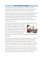 Vorschau - Arbeitsblätter - Life in London as a student Reading Comprehension - Seite 1