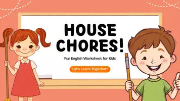 zapowiedź - House Chores - Obowiązki domowe – j. angielski, karta pracy - obwoluta