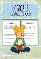 Vorschau - Arbeitsblätter - Lesespiele & Logicals: Leserätsel für die 1. und 2. Klasse - Deckblatt