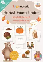 Vorschau - Spiele - Herbst-Paare finden: Bild-Bild und Wort-Bild Spiel (Klasse 1-2) Leseförderung - Deckblatt