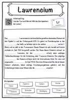 Vorschau - Unterrichtsreihen - Lawrencium Lückentext mit Wortspeicher Hörverstehen und Suchsel - Seite 1