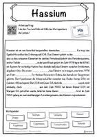Vorschau - Unterrichtsreihen - Hassium Lückentext mit Wortspeicher Hörverstehen und Suchsel - Seite 1