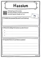 Vorschau - Unterrichtsreihen - Hassium Lückentext mit Wortspeicher Hörverstehen und Suchsel - Seite 3
