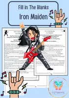Vorschau - Arbeitsblätter - Fill in the Blanks - Iron Maiden - Deckblatt