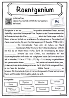 Vorschau - Unterrichtsreihen - Roentgenium Lückentext mit Wortspeicher Hörverstehen und Suchsel - Seite 1