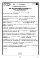Vorschau - Arbeitsblätter - Fill in the Blanks - Football World Cup - Seite 3