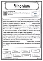 Vorschau - Unterrichtsreihen - Nihonium Lückentext mit Wortspeicher Hörverstehen und Suchsel - Seite 1
